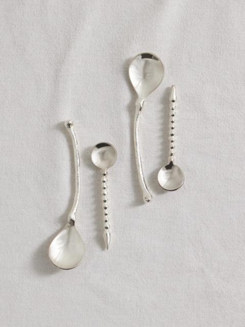 The Totemic Devotion Set Of Four Silver-plated Dessert Spoons