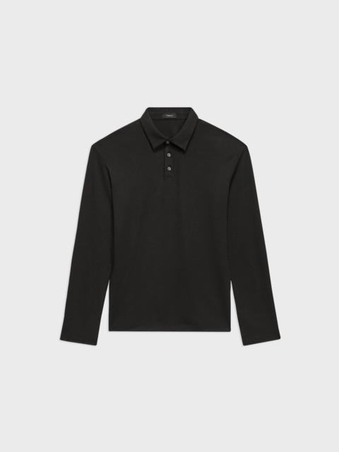 Long-Sleeve Polo Shirt in Cotton Jersey