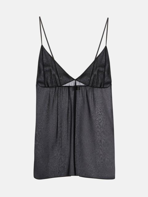 Silk georgette camisole