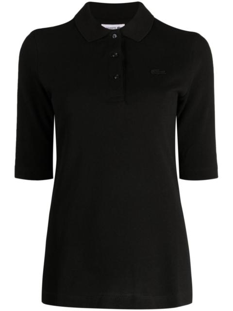 logo-patch cotton polo shirt