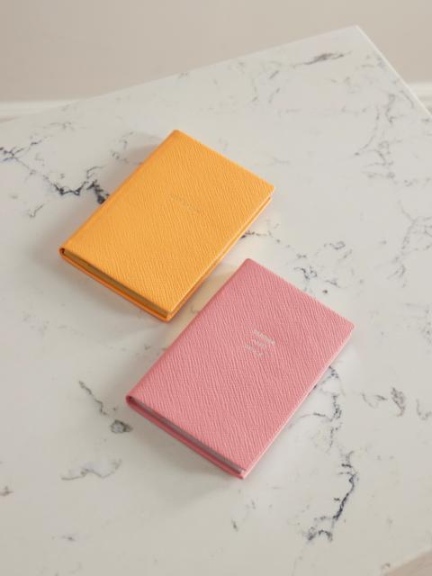 Set Of Two Panama Textured-leather Notebooks