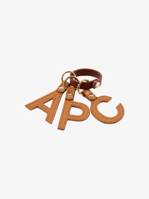 A.P.C. LETTERS KEY RING