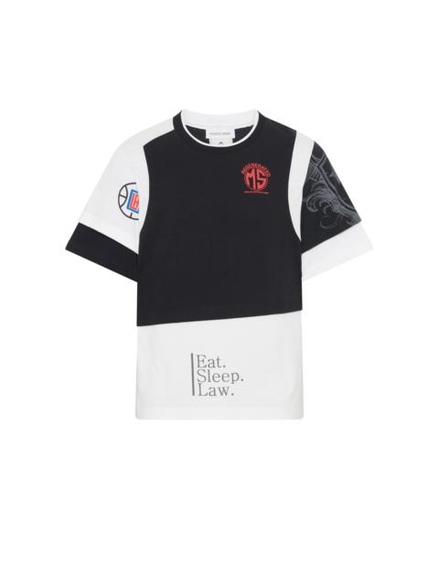 REGENERATED GRAPHIC JERSEY LAYERED T-SHIRT