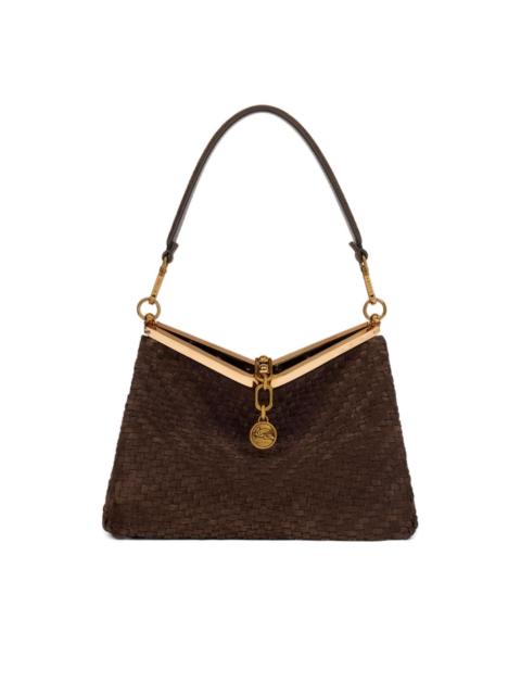 medium Vela suede shoulder bag
