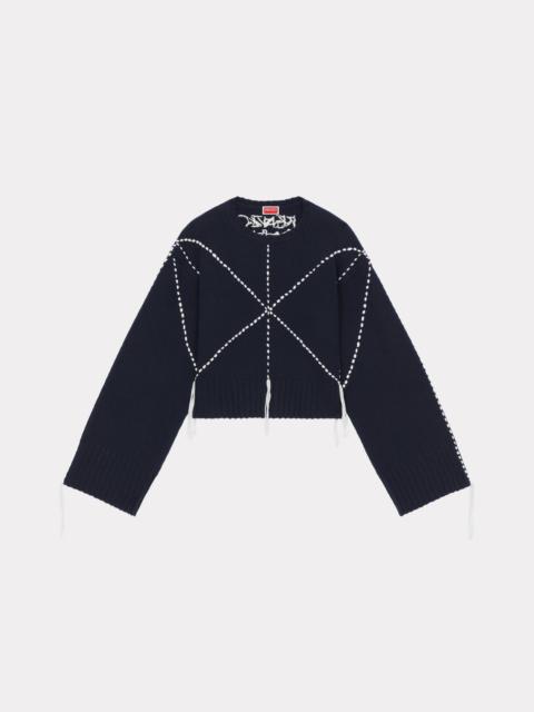 'KENZO Sashiko Stitch' embroidered jumper