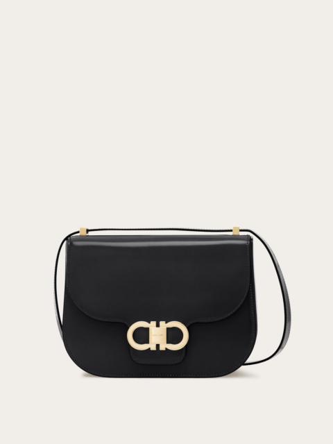 Double Gancini North-South crossbody bag