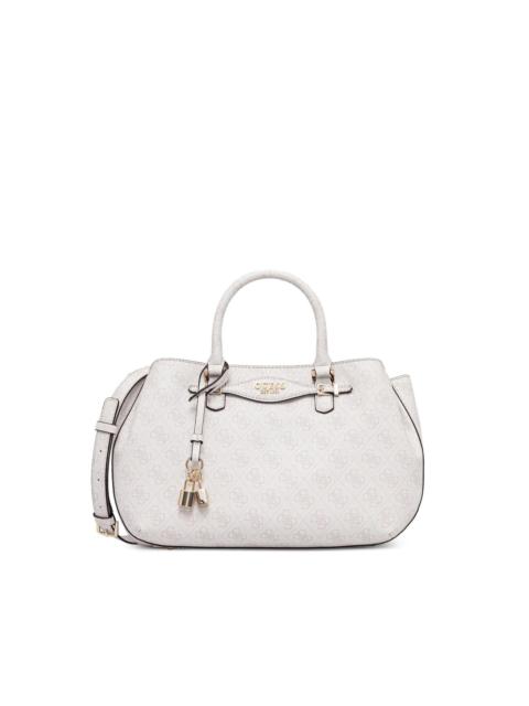 monogram padlock tote bag