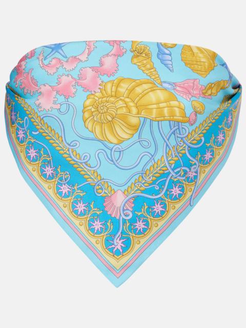 Underwater Barocco twill bandeau top