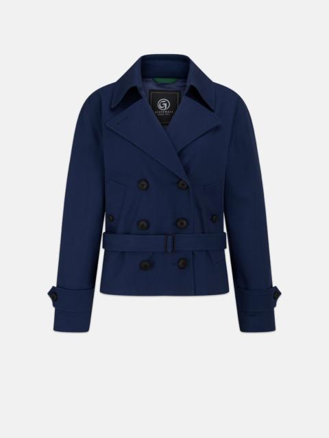 Women's Bacall Cropped Trench Navy