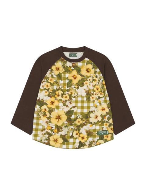 Denim Tears Cotton Gingham Baseball Tee Multicolor