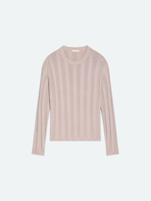 WIDE RIBBED CREWNECK