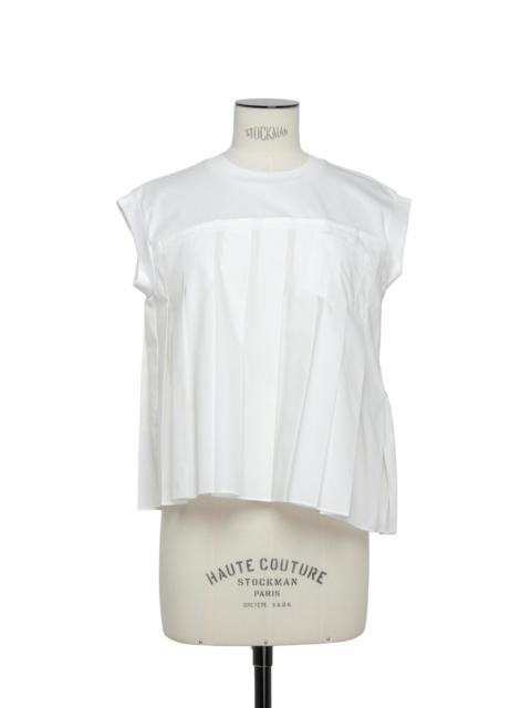 Cotton Poplin x Cotton Jersey T-Shirt