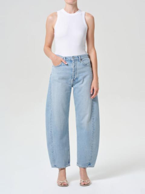 LUNA HIGH RISE PIECED TAPER IN ADDITION