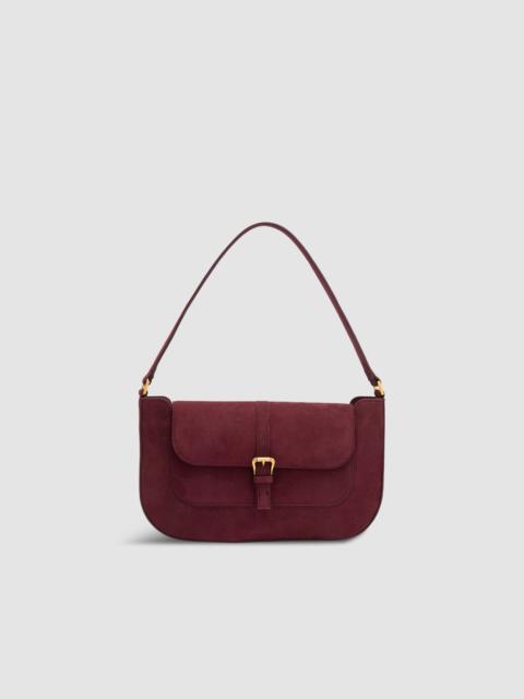 Miranda Sour Cherry Suede Leather Shoulder Bag