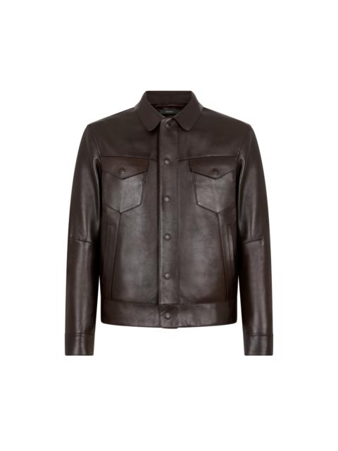 BUFFALO GRAIN LEATHER WESTERN JACKET