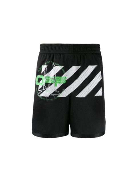 OFF-WHITE Harry the Bunny Mesh Shorts Black
