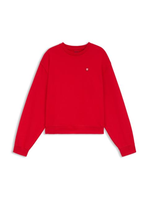 HEART-LOGO SWEATSHIRT IN COTTON TERRY
