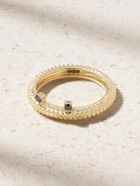 Alliance Crapaud 9-karat Gold Diamond Ring