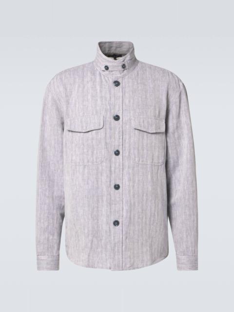 Nuno cotton and linen overshirt