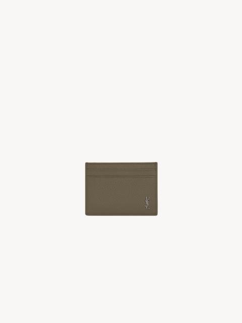 TINY CASSANDRE CARD CASE IN GRAINED LEATHER