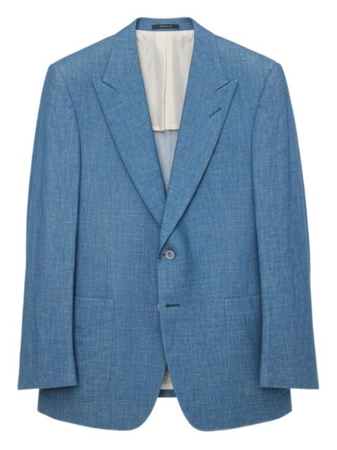 button single-breasted blazer