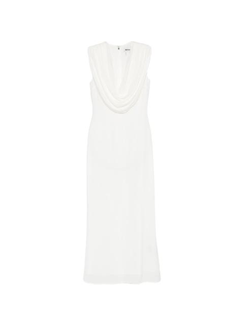 cowl-neck maxi dress