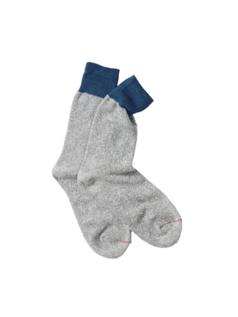 R1515 Double face Crew Socks - Blue/Gray