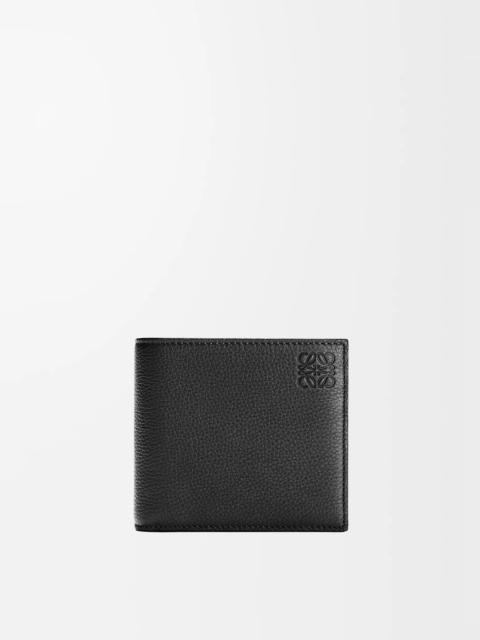 Bifold coin wallet in soft grained calfskin