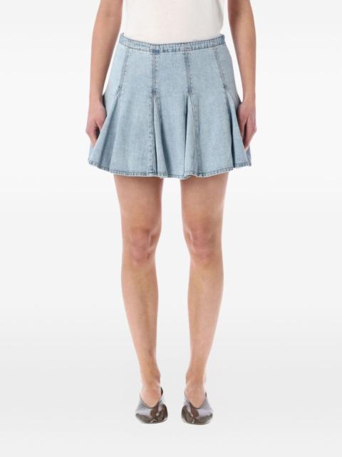 godet mini skirt