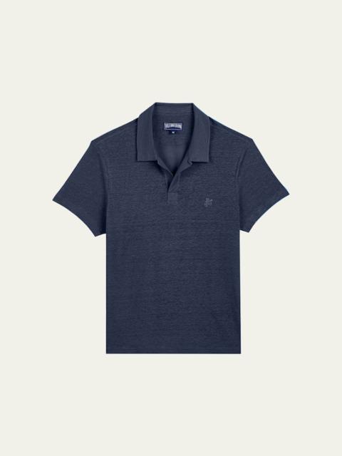 Men's Pyramid Linen Polo Shirt