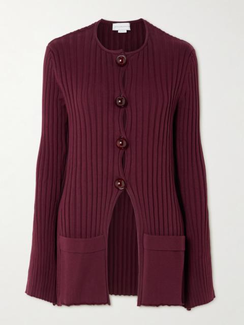 Ribbed Organic Cotton Cardigan