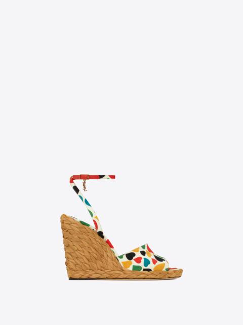 paloma wedge espadrilles in heart jacquard