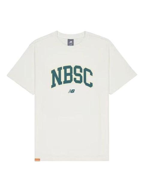 New Balance Big NBSC Graphic T-Shirt 'White Green' AMT42322-CIC