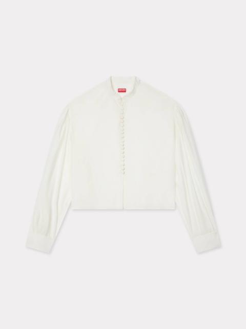 Blouse in mixed silk