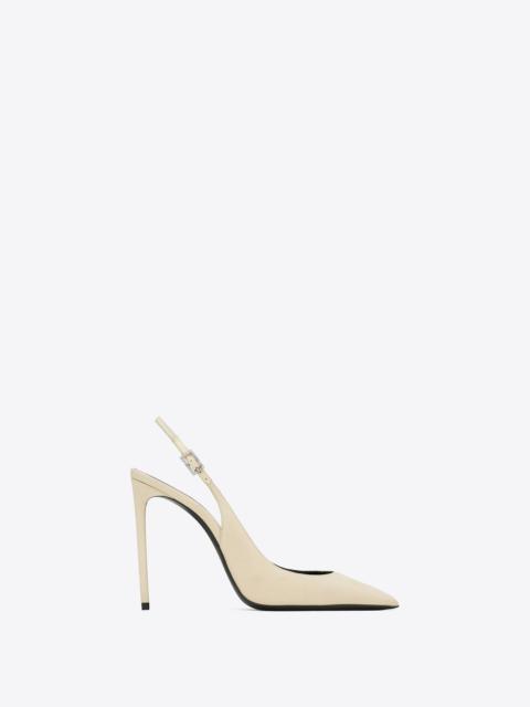 zoe slingback pumps in crepe de chine