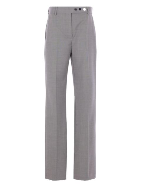 button-detail trousers