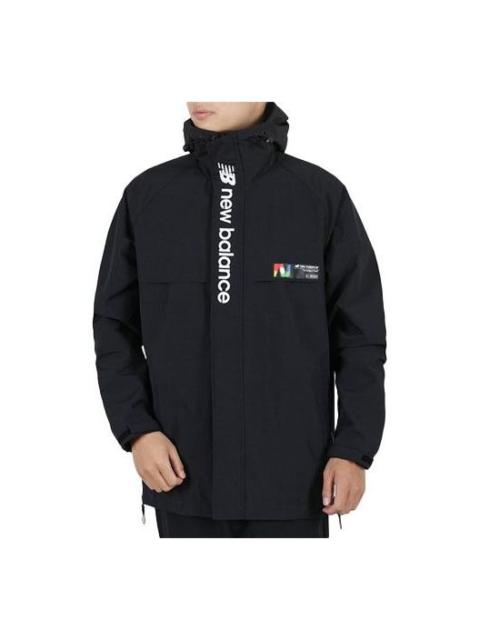 New Balance Hooded Windbreaker Men's Black AMJ03330-BK