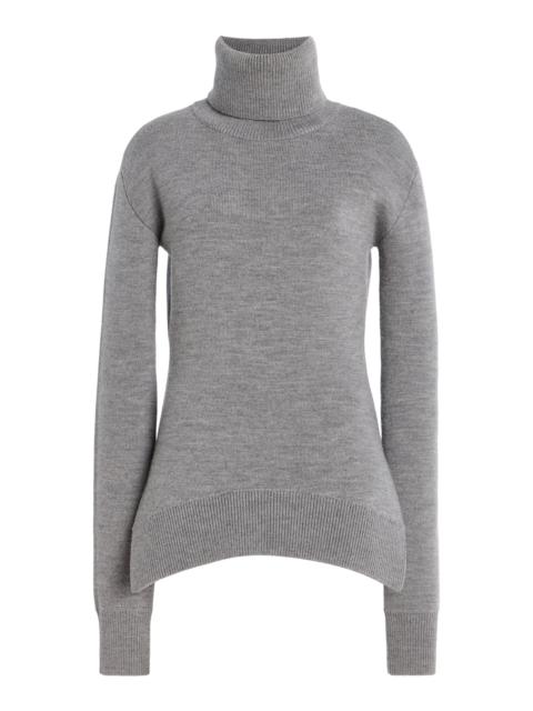 Wool Turtleneck Top grey