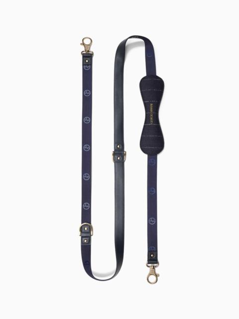 POLDO X GIORGIO ARMANI LEASH IN VIRGIN WOOL AND LEATHER