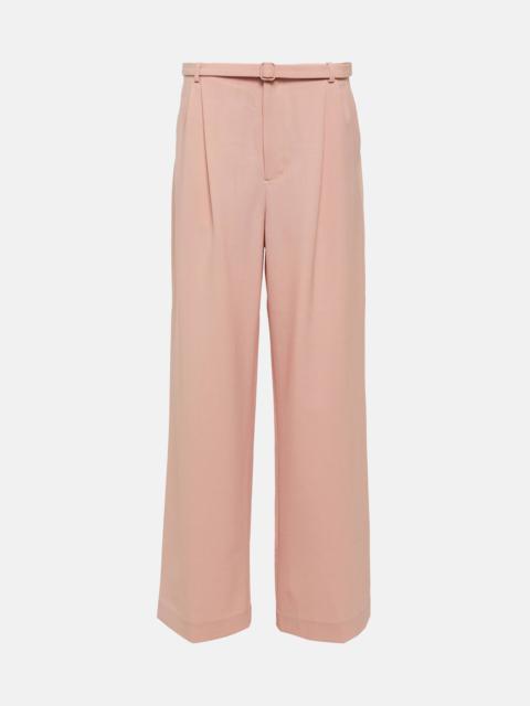 Dario mid-rise wide-leg pants