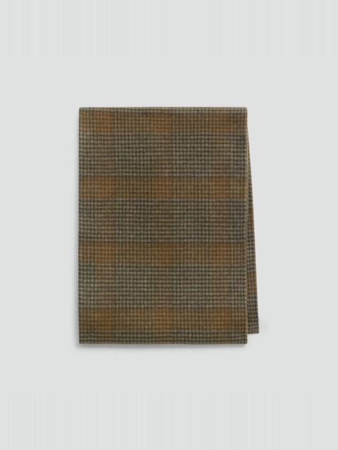 Stole in Plaid Double-Face Wool-Cashmere