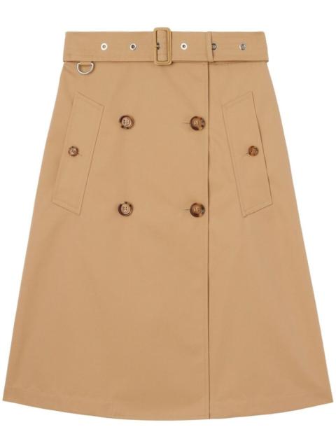 cotton gabardine trench coat
