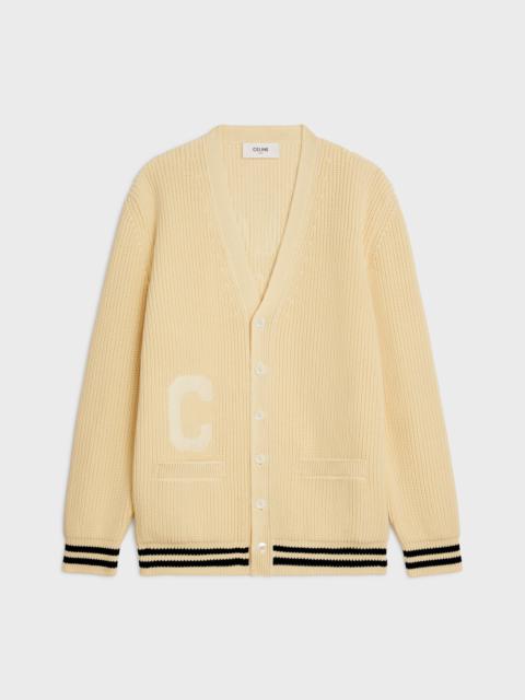 celine college cardigan in cotton