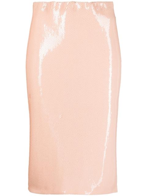 sequin-design midi skirt