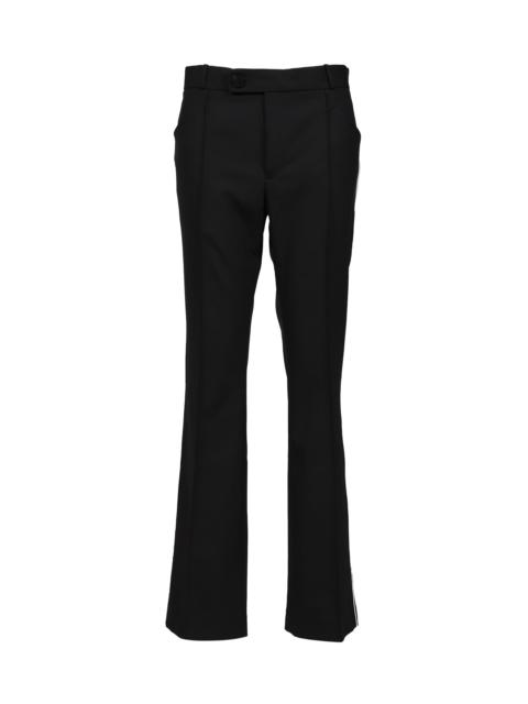 PIPPING FLARE TROUSERS / BLK