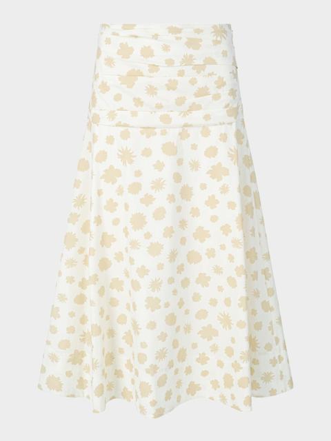 Sol Ditsy Floral Midi Skirt