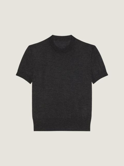 SHORT-SLEEVED SWEATER IN CASHMERE