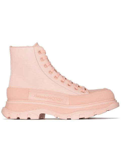 Alexander McQueen Tread Slick Boot Pink Leather (Women's)