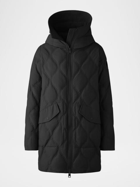Alessia Hooded Down Quilted Coat