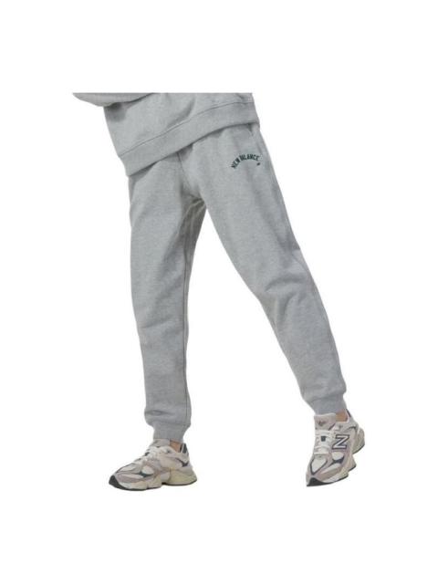 (WMNS) New Balance Wordmark Logo Jogging Pants 'Grey' AWP41310-GHM